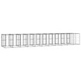 thumbnail image 3 of vidaXL Outdoor Dog Kennel Steel 26.62 m², 3 of 4