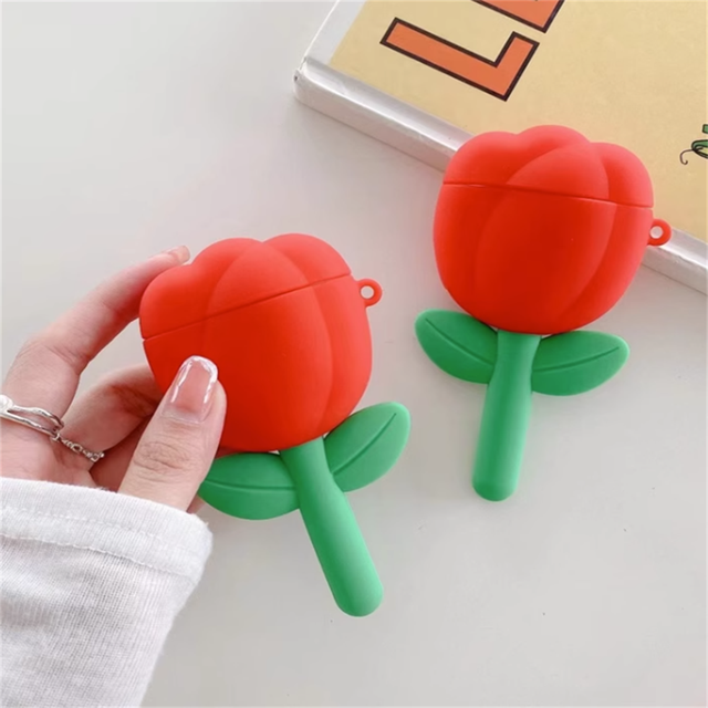 Cute 3D Colorful Flower Silicone Earphone Case For Airpods 12 Protective Shell Cover For Airpods 3 2021 Case For Airpods Pro 1 flower for airpods pro 2