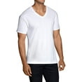 thumbnail image 3 of Fruit of the Loom Men's Short Sleeve White V-Neck T-Shirts, Multi-pack, Medium - 12 Pack, 3 of 4