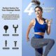 thumbnail image 2 of Mukasi Massage Gun With Lcd Display Portable Percussion Pistol Massager For Body Neck Deep Tissue Muscle Relaxation Gout Pain Relief Fitness With Bag, 2 of 4