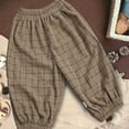 thumbnail image 5 of Plebaso Girls Boys Baggy Sweatpants Elastic Waist Pull on Athletic Joggers Plain Corduroy Casual Kids Pants, 5 of 6
