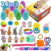 Easter Fidget Toys Pack, Anti-Anxiety Fidget Push Pop Bubble Fidget Set, Sensory Silicone Squeeze Toys Kit Party Favor Gift