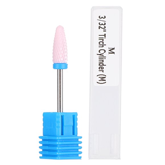 Nail Drill Bits Exhibition,5 Types Ceramic Cylinder Nail Grinding Head Display Stand Manicure Tool Solid Performance