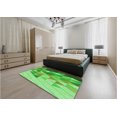 thumbnail image 5 of Ahgly Company Machine Washable Indoor Rectangle Transitional Emerald Green Area Rugs, 4' x 6', 5 of 7