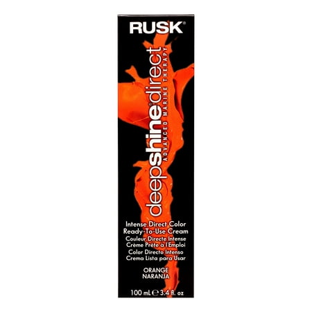 Rusk Deepshine Direct Ready-to-Use Cream Hair Color, Orange, 3.4
