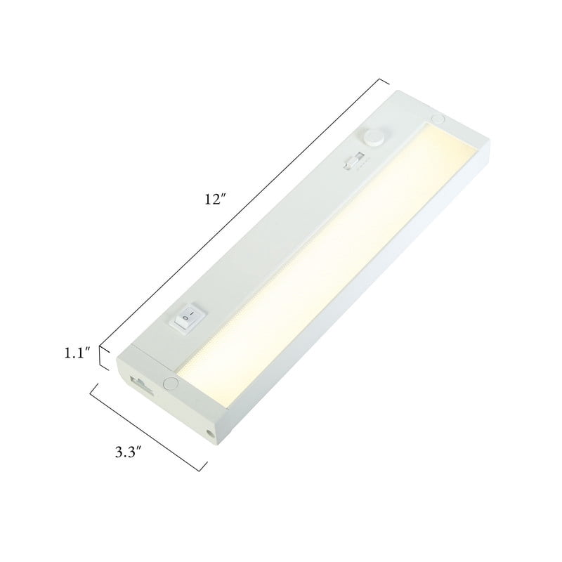 LNC 12 Inch LED Under Cabinet Light,6W,5CCT,600LM,PWM Dimmable,ETL Listed,for Kitchen,Pantry,Closet