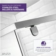 thumbnail image 4 of Anzzi Sd-Az056-01 Castle 72" High X 49" Wide Hinged Semi Frameless Shower Door - Brushed, 4 of 14