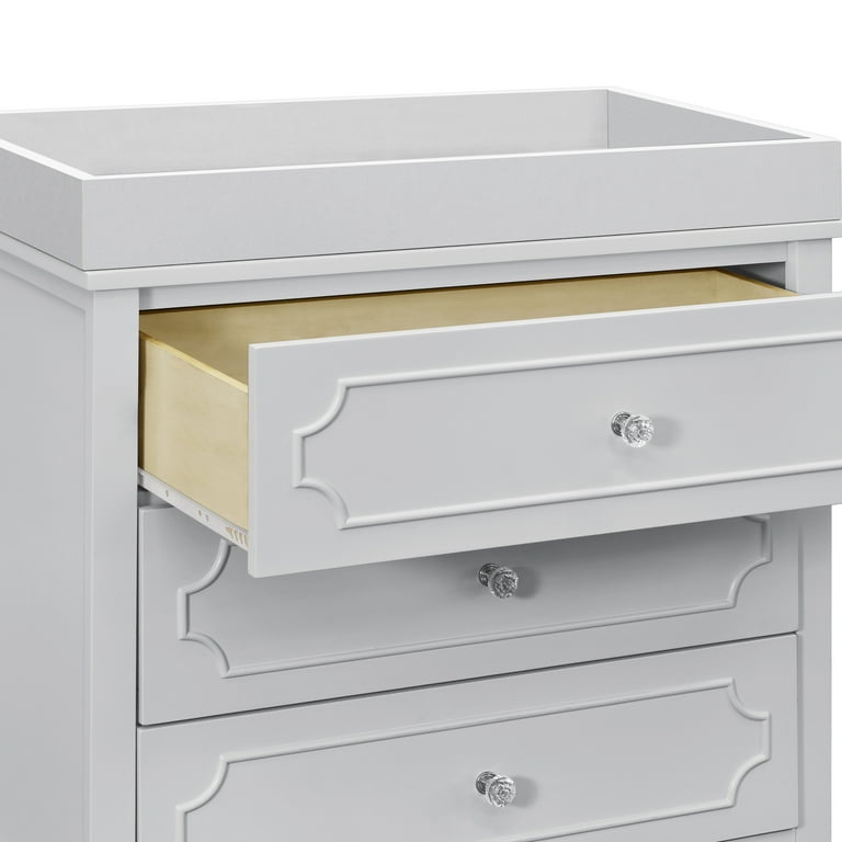 DaVinci Chloe Regency 3 Drawer Dresser in Fog Grey Walmart