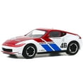 thumbnail image 2 of 2019 Nissan 370Z #46 John Morton Chrome Red and White "BRE" (Brock Racing Enterprises) "Chrome Edition" Limited Edition to 2750 pieces Worldwide 1/64 Diecast Model Car by Greenlight, 2 of 3