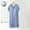 Blue, variant on Sakmal Modal House Dress for Women Blue Cute with Padded Soft Loungewear Short Short Sleeve Solid V-Neck Nightgowns M-2XL