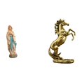 thumbnail image 1 of Estatua de caballo, figura decorativa de resina, escultura hecha a mano con meticulosidad, ligera y apta para el hogar, la oficina o el jardín. Ideal, 1 of 8