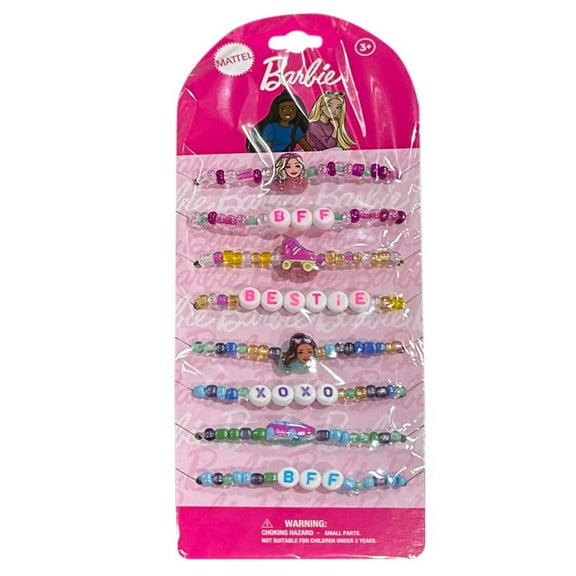 Barbie 8pk Bracelets on Card, kid, party favors