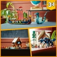thumbnail image 4 of LEGO Creator 3 in 1 Viking Ship and the Midgard Serpent, Transforms from Amazing Ship to Viking House or Fenris Wolf Figure, Gifts for Kids, Boys, and Girls, 31132, 4 of 8