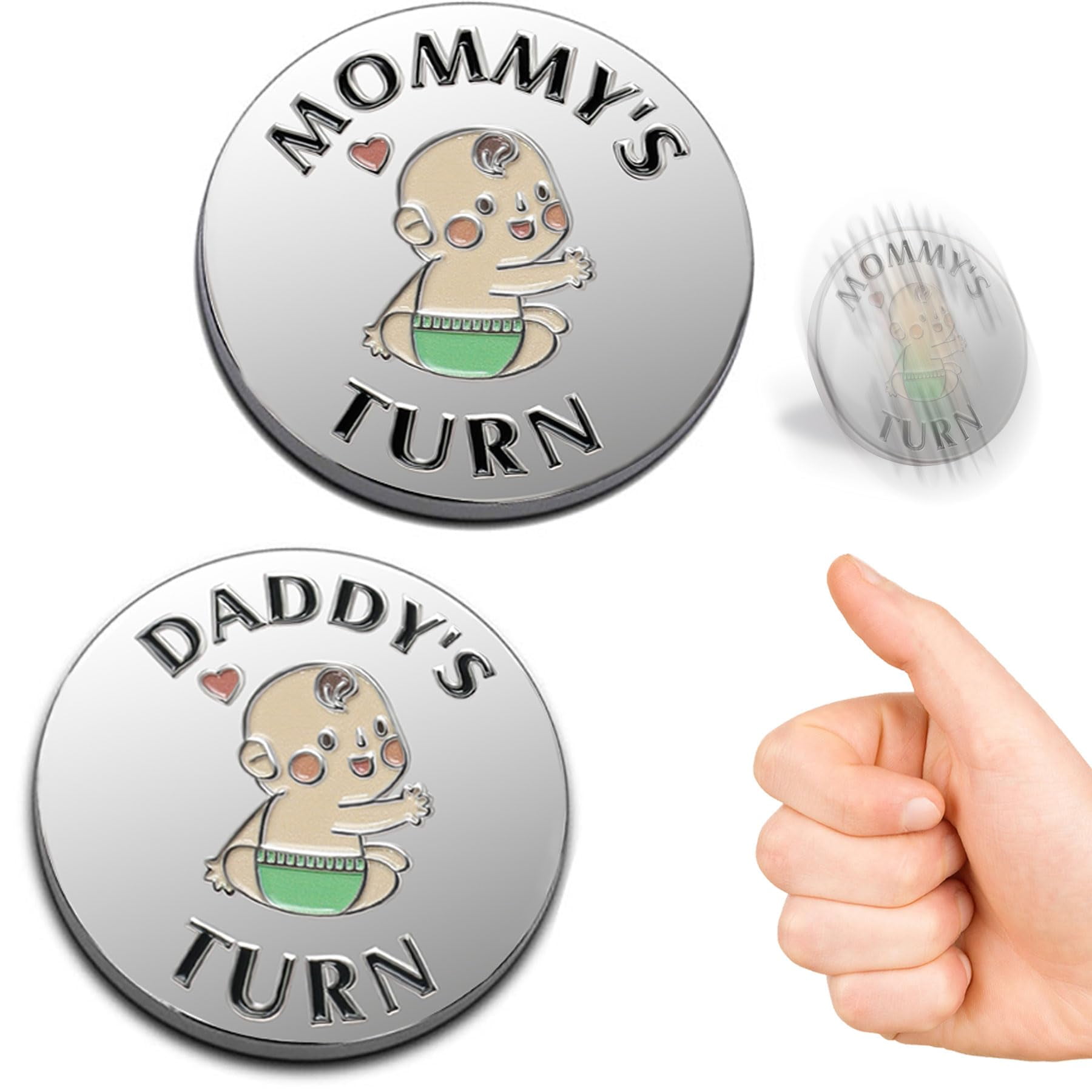 Funny Baby Gift New Parents Decision Gift,Pregnancy Gifts New Dad Mom Gifts,New Parents Gifts for Couples Halloween Thanksgiving Christmas Gift for First Time to be Moms Dads Daddy Mummy Double Sided