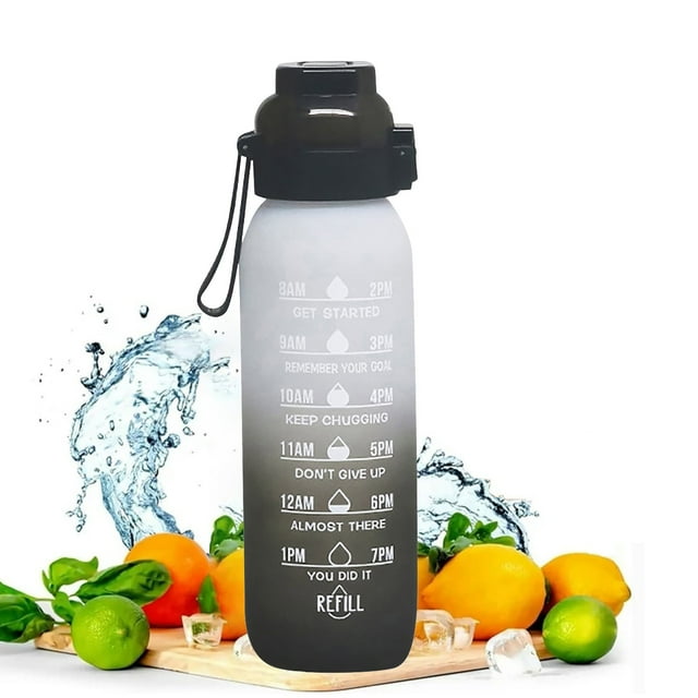 1 Liter Bottle, Update Water Bottle Up Set Drinking Straw, No Sugar, Outdoor Water Bottle Free