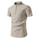thumbnail image 1 of pstuiky camisetas de hombre, Camiseta de manga corta para hombre, color liso, con solapa y botones, a la moda camisetas de hombre l, 1 of 5