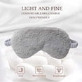 thumbnail image 4 of 4-Pack New Faux Fur Eye Mask Soft Plush Nap Eyeshade Sleeping Blindfold Satin Back, 4 of 7