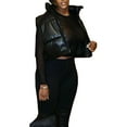 thumbnail image 3 of KOMOO Women Cropped Puffer Vest Sleeveless Stand Collar Zipper Puffer Vest Lightweight Cropped Padded Gilet, 3 of 6