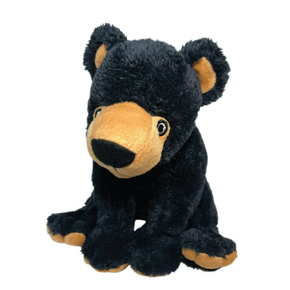 EcoBuddiez - Black Bear from Deluxebase.13 Inch Black Bear Plush Toy. Eco Friendly Child Safe Bear Stuffed Animal Made from Recycled Plastic Bottles.