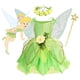 thumbnail image 2 of Disfraz de Disney Tinker Bell para niñas, disfraz de Hada Verde, vestido de princesa de fantasía, fiesta de cumpleaños, Halloween, Carnaval, ropa, 2 of 5