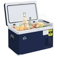 thumbnail image 1 of HOMCOM Dual Zone Car Fridge Freezer, 12/24V DC and 100V-240V AC, 32 Quart, 1 of 9