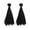 Black, variant on Whaledi 2Pcs Synthetic Fiber Fly Tying Materials With Smooth Texture Easy to Use