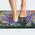 thumbnail image 4 of Floor Comfort Mats 2 Pieces Kitchen Rugs PVC Leather Waterproof Long Runner Rug Purple Home Office Non Slip Standing Mat Set Anti Fatigue Doormat 17" W x 29" L + 17" W x 47" L - Glorious Tree, 4 of 6