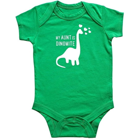 

Rocket Bug My Aunt is Dinomite Baby Bodysuit