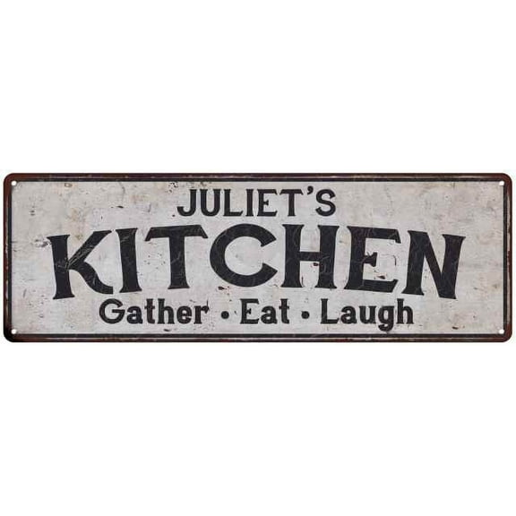JULIET's Kitchen Gift Rustic Chic Decor Gift 6x18 Sign 206180051532