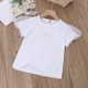 thumbnail image 1 of Camiseta de verano para niños, camisetas de manga corta para bebés y niñas, ropa de Color sólido con lazo de perlas, camisetas de algodón para niños, camisetas de 90cm Gao Jinjia LED, 1 of 2