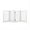 White, variant on Pefilos 30" Tall 4-Panel Freestanding Pet Gate for Stairs, Folding Wood Dog Fence, White