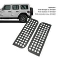 thumbnail image 4 of 2PCS Rear Door Window Decals Aluminum Alloy Glass Panel Cover for Wrangler JL Gladiator JT Unlimited 4 Door, 4 of 7