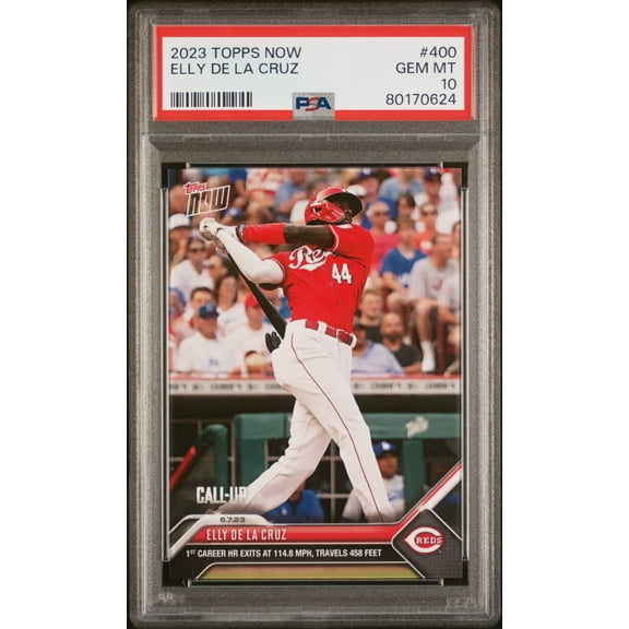 Elly De La Cruz Reds 2023 Topps Now #400 1st Career Homerun Rookie Card PSA 10