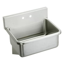 Elkay EWS25202 Elkay Stainless Steel 25" x 19.5" x 10-1/2", Wall Hung Single Bowl Hand Wash Sink Kit
