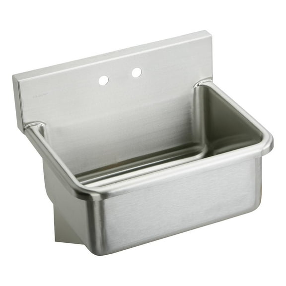 Elkay EWS25202 Elkay Stainless Steel 25" x 19.5" x 10-1/2", Wall Hung Single Bowl Hand Wash Sink Kit