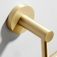 thumbnail image 6 of Fichiouy 6 Hooks Metal Coat Rack Wall Mounted Garment Stand 180° Rotation Hooks Solid Rod Brass, 6 of 6