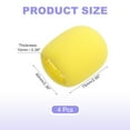 thumbnail image 2 of Uxcell 4pcs Microphone Foam Covers, 40mm (1.57") ID 10mm (0.39") Thickness Microphone Windscreen Foam Cover for Most Handheld Microphones, Yellow, 2 of 6