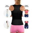 thumbnail image 4 of Vaslanda Women Waist Trainer Vest Slim Corset Neoprene Sauna Tank Top Zipper Weight Loss Body Shaper Shirt, 4 of 7
