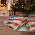 thumbnail image 5 of Sikiie Patriotic Butterfly Floral Christmas Tree Skirt, Christmas Tree Decorations, Christmas Decor, Tree Mat Decoration(30-48IN)-36", 5 of 6