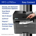 thumbnail image 6 of Brother Restored MFC-L2760DW Wireless Compact Monochrome All-in-One Laser Printer with Copy, Scan & Fax, 6 of 9