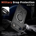 thumbnail image 3 of MYKOMI Magnetic Case for iPhone 17 Air,Military Grade Protection Heavy Duty Shockproof with Rotating Ring Kickstand Case Cover for iPhone Air, 3 of 6
