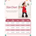 thumbnail image 7 of Toddler Girls Christmas Outfits Set Long Sleeve Shirts Dress Printed Flared Pants Bell-Bottom Fall Winter Xmas Dress-up Clothes, 1-6 Years, 7 of 7