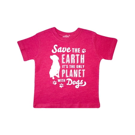 

Inktastic Save the Earth It s the Only Planet with Dogs with Pawprints Gift Toddler Boy or Toddler Girl T-Shirt