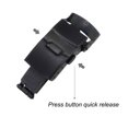 thumbnail image 2 of Folding Push Button Watch Deployment Clasp Buckle for 16mm Metal Watch Bands, Black, 2 of 5