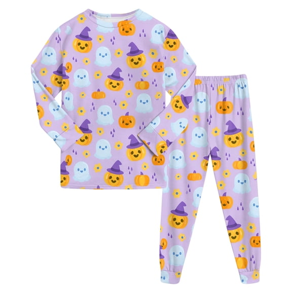 GCETTIC Boys Sets PJs for Ages All season Long Sleeve PJs Soft Pajamas Set Light Purple Size,2-3 Years