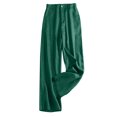 thumbnail image 6 of Lmnyox Women's Cotton Linen Pants Flowy Straight Leg Elastic Waist Trousers with Pocket Summer Lounge Pants, 6 of 6
