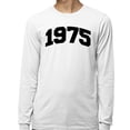 thumbnail image 2 of 1975 College Style Long Sleeve Shirt Unisex Medium White, 2 of 5