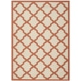 thumbnail image 2 of Safavieh Courtyard Amber Geometric Indoor/Outdoor Area Rug, Beige/Terracotta, 6'7" x 9'6", 2 of 9