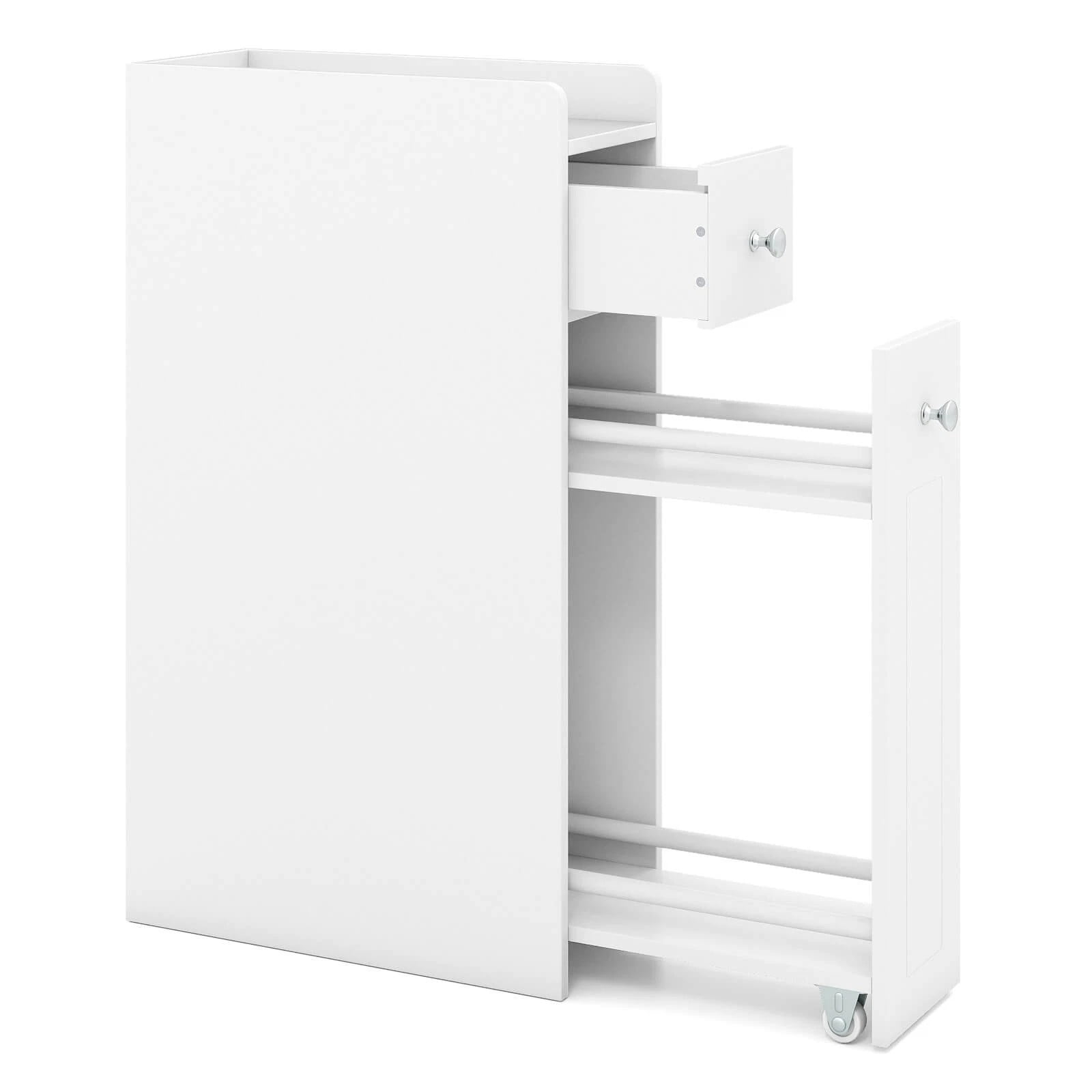Harmijoy Small Bathroom Storage Cabinet 4-Tier Narrow Toilet Side Storage Cabinet