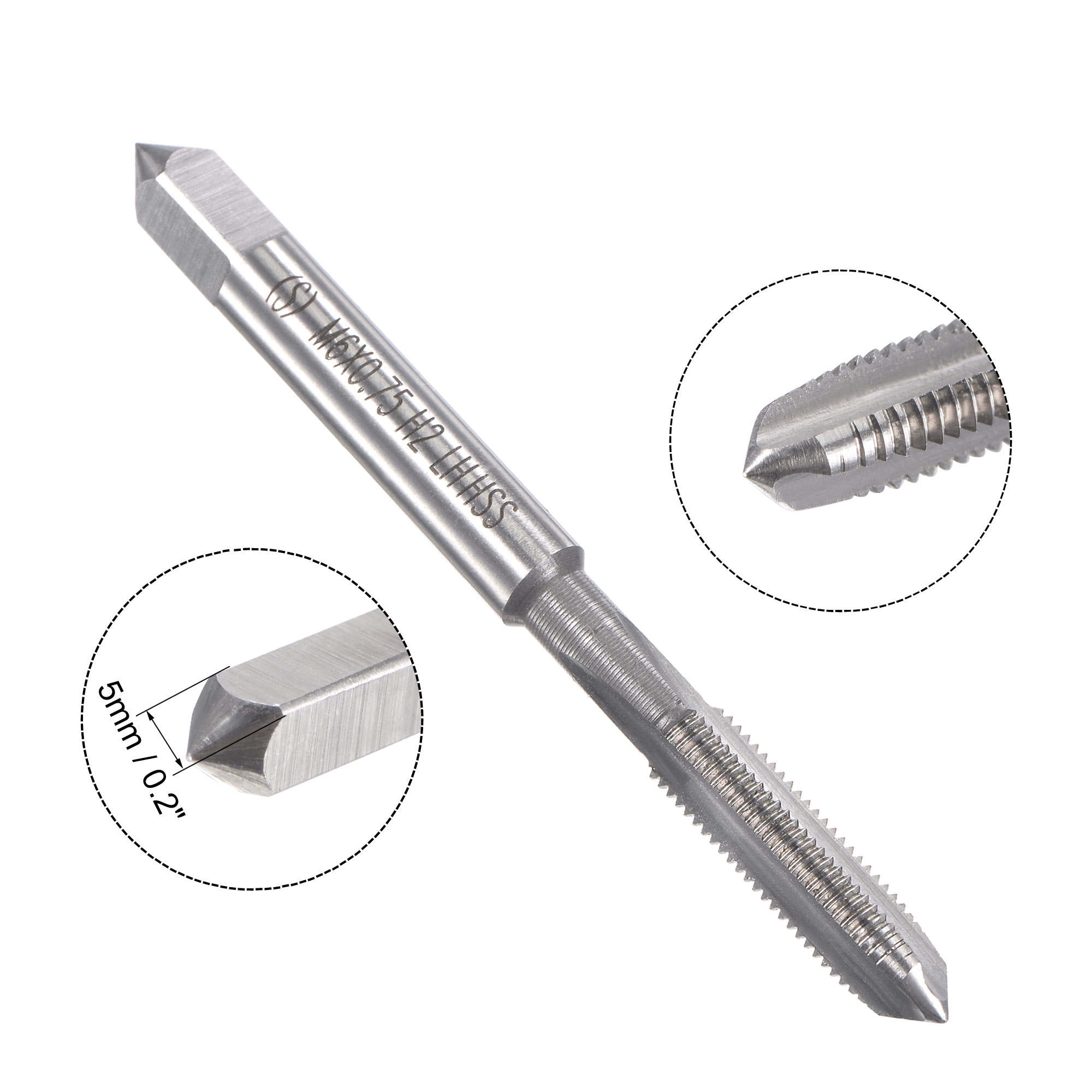 Uxcell M6 X 0.75 Hand Tap And Die Set – Taper & Plug Thread Taps With Round Die, High-Speed Steel, For Thread Repair And Creation
